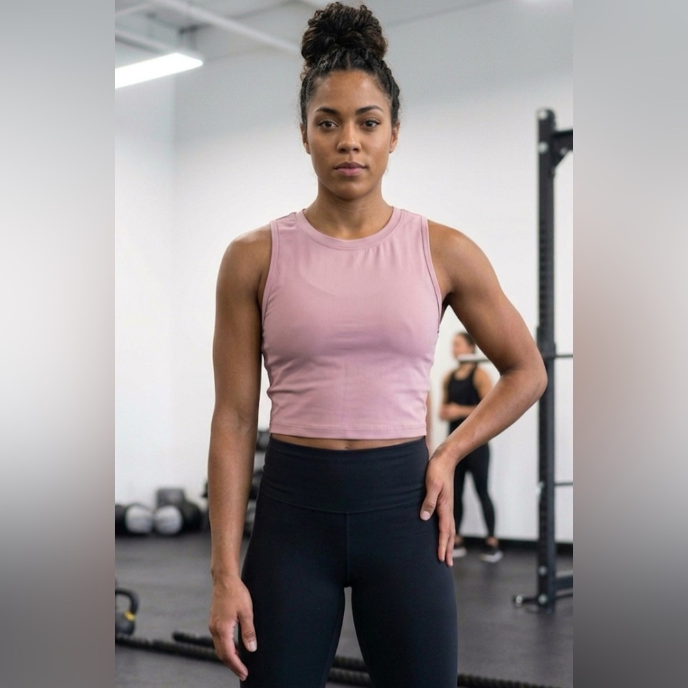 ZYIA - Desert Rose Havana Active Cropped Tank Top